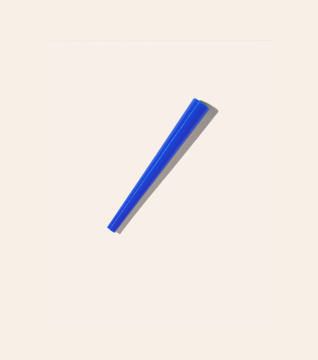 The Internet Blue Joint Cone, a cone shaped plastic tool that helps you roll the perfect joint