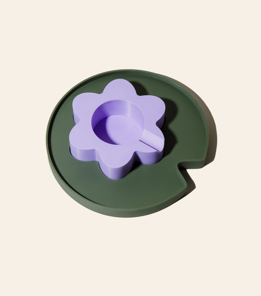 Floating ashtray — lilac colorway
