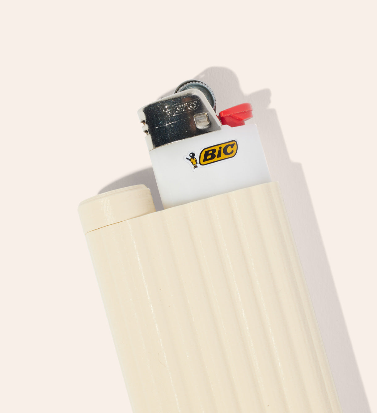 The Cosmic Latte Corduroy Jointlocker 2.0 with removable BIC lighter and spot for joint