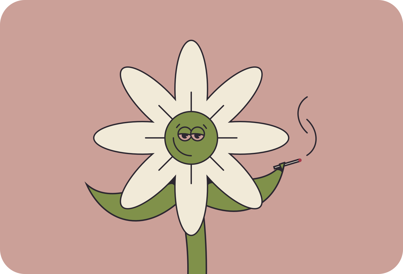 Happy stoned plant